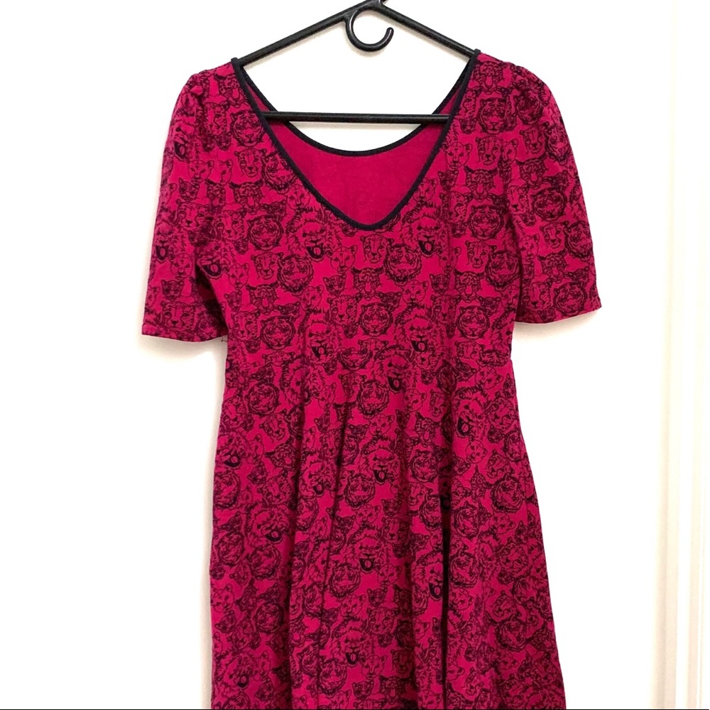 Fuchsia Leopard Dress